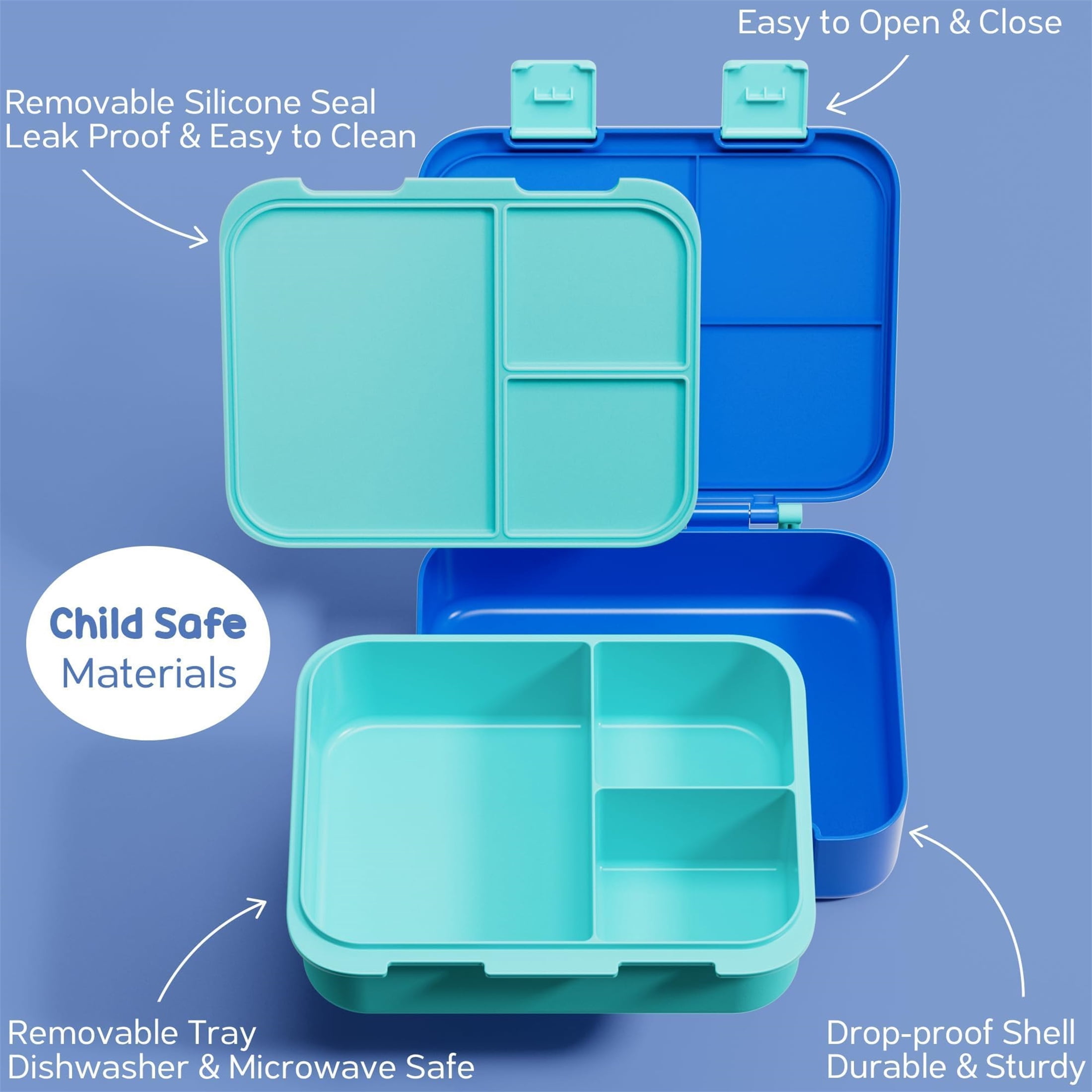 Bento Lunch Box Set - Snack Bento Box Container with 3 Compartments, Stainless Steel Water Bottle, Insulated Lunch Bag, Sauce Cup, Ice Pack Set (Gamepad)