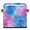 Multicolor 4, variant on CURLYOOT Vintage Floral Cube Storage Bin 11 Inch Fabric Storage Cube for Shelves Decorative Ethnic Flower Foldable Basket with Leather Handle for Closet Shelves Organizer