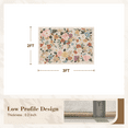 thumbnail image 5 of SIXHOME 2'x3' Area Rug Floral Washable Small Rugs for Entryway Kitchen Entrance Bedroom Soft Flower Non Slip Farmhouse Carpet Indoor Rug Beige, 5 of 5