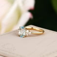 thumbnail image 4 of Vintage Alexandrite Promise Ring Silver Asscher Cut Color Changing June Birthstone Ring, 4 of 4