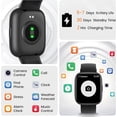 thumbnail image 4 of Smart Watch Fits for Android and iPhone, Smartwatch for Women Men with Alexa Built-in, 1.83" HD Touchscreen Fitness Tracker 120 plus Sports Mode, Smart Watch with Bluetooth Call, IP68, for Gift Black, 4 of 6
