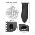 thumbnail image 4 of FloreceBien Limpiador de Hierro Fundido de Acero Inoxidable, raspador dentado, Mango para Olla, Cubierta, Kit de Limpieza de Cocina, 4 of 8