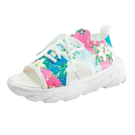 

Women Shoes Thick Sole Wedge Fish Mouth Mat Fashion Comfortable Soft Sole Floral Beach Sandals Lime Sandals for Women Size 12 Raffia Sandals Women Rose Sandals for Women Wide Funky Monkey Sandals