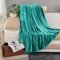 thumbnail image 3 of Black King Size Solid Flannel Throw Plush Cozy Super Soft Warm Bed Blanket, 3 of 4