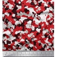thumbnail image 1 of Soimoi Rayon Fabric Two Tone With White Camouflage Decor Fabric Printed Yard 56 Inch Wide, 1 of 1