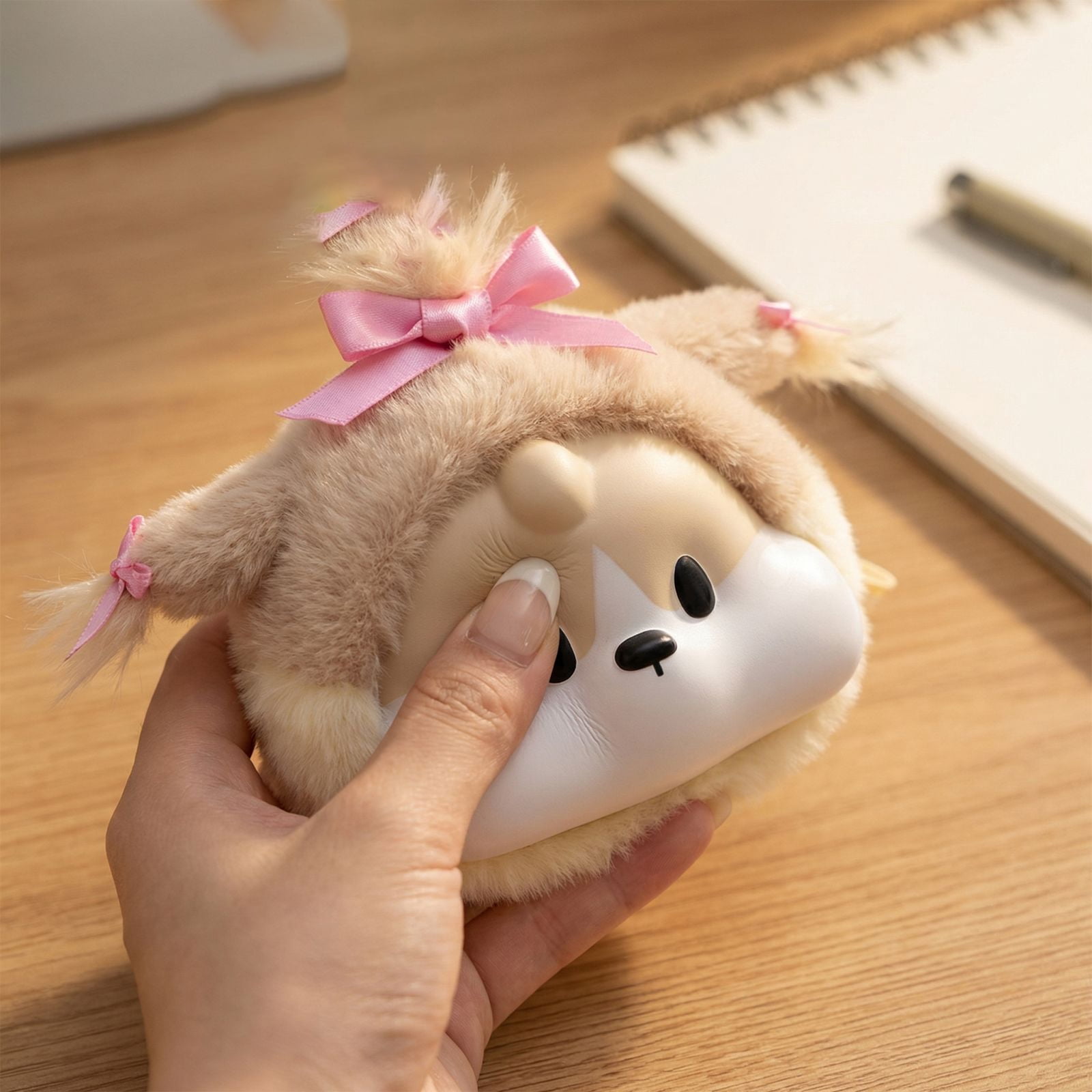 Blind Box Plush, Plush Blind Box, Shiba Inu Plush, 4X3 In, Squeeze Toys for Teen Girls, Slow Rebound, Brown Red, Full Case Display, 12 Pc