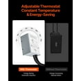 thumbnail image 4 of 15 Inch Gable Mount Fan 1650 CFM Attic Exhaust Fan with Adjustable Thermostat, 4 of 7
