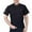 Black, variant on Men's Catering Chef Workwear Chef Outfit Short Sleeve Top Cardigan Shirt Clothes