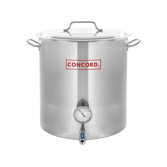 Olla Home Brew Kettle de acero inoxidable Concord de 40 litros