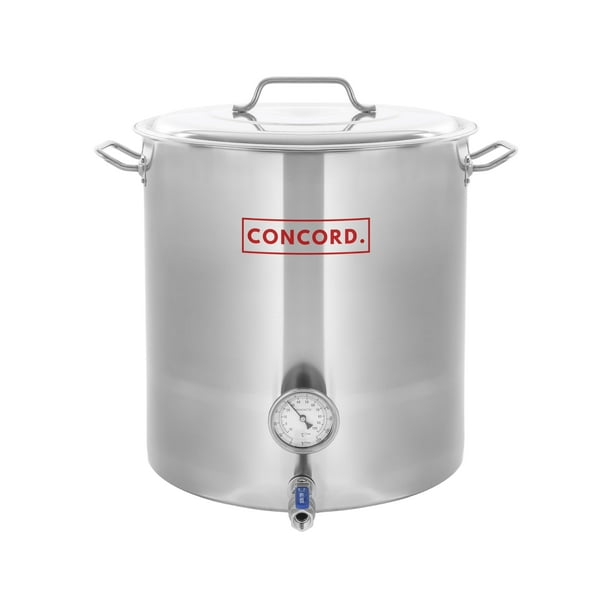 Olla Home Brew Kettle de acero inoxidable Concord de 40 litros