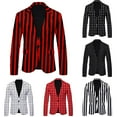 thumbnail image 7 of Men Casual Formal Suit Blazer Slim Jacket Coat Dress Business Work Button Tops, 7 of 7