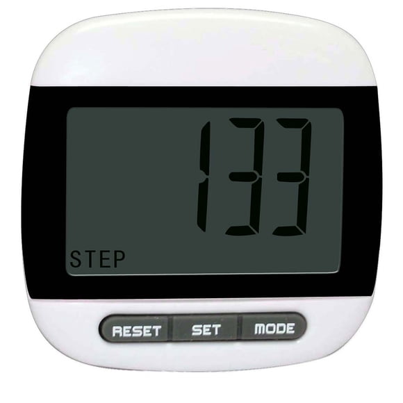 Soidarity Pantalla digital Contador de pasos para caminar con clip Podómetro Fitness Calorías Herramienta de conteo Equipo de calibre Correr Ropa Deportiva, Zapatos Negro