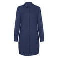 thumbnail image 3 of zttd ladies long sleeve solid dress pocket button loose casual shirt dress, 3 of 3