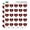 Clear, variant on Harry Potter Gryffindor Painted Crest 1" Heart Shaped Planner Calendar Scrapbook Craft Clear Stickers