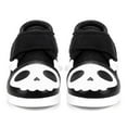 thumbnail image 2 of ikiki Skull  Crossbones Pirate Squeaky Toddler Shoes | Black/White, 2 of 9