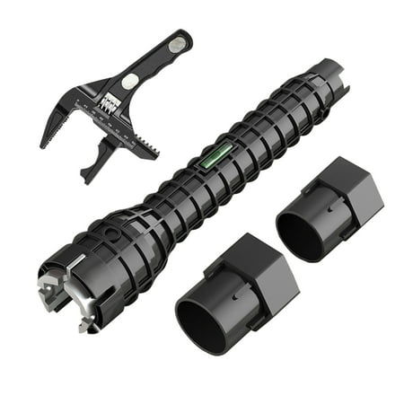 

Faucet And Sink Installer Plumbing Tool Basin Wrenchs 25cm / 9.8in ABS 20cm / 7.87in Black Multifunctional Plumbers