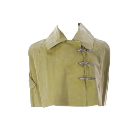 Doma Leather - Doma by Luciano Abitboul Women's Side Clasp Closure Leather Shawl