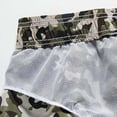 thumbnail image 4 of IROINNID Savings Surf Shorts for Men Elastic Waistband Beam Beach Line Belt Sports Shorts,Olive Green, 4 of 7