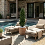 Nearly Natural 4 Cedar Tree Artificial Tree (Indoor/Outdoor), Green