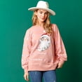 thumbnail image 3 of Sudadera con capucha y parches de purpurina, camiseta vintage Harajuku, ropa de calle ajustada de manga larga, ropa para mujer, camiseta navideña, otoño e invierno, 3 of 5