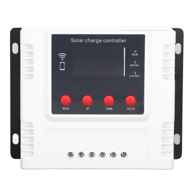 Controlador de energía fotovoltaica Digital 12V 24V 48V Identifica automáticamente el regulador de generación de energía solar fotovoltaica (30A(12V<80ma 24V<45ma 48V<30ma) ) VoborMX herramienta