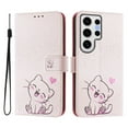 thumbnail image 3 of TECH CIRCLE for Samsung Galaxy A71 5G Case 6.7" (2020 Release), Cute Cartoon Flip Wallet Case with Lanyard, Built-in Card Slots & Stand Function, Portable Lightweight Slim Cover, Pink Cat, 3 of 3