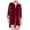 Red, variant on Sngxgn Women's Summer Long Sleeve Dress Crewneck Lace Flowy Tiered Midi Dresses(Brown,M)
