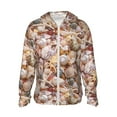 thumbnail image 2 of Lsque Colorful Seashells UPF 50+ Lightweight Sun Protection Men's Women's Long Sleeve Shirt, Hoodie Performance -Medium, 2 of 9