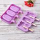 thumbnail image 4 of Paquete de 2 moldes de silicona para paletas con tapa, 3 cavidades, moldes caseros para paletas de hielo, 4 of 5