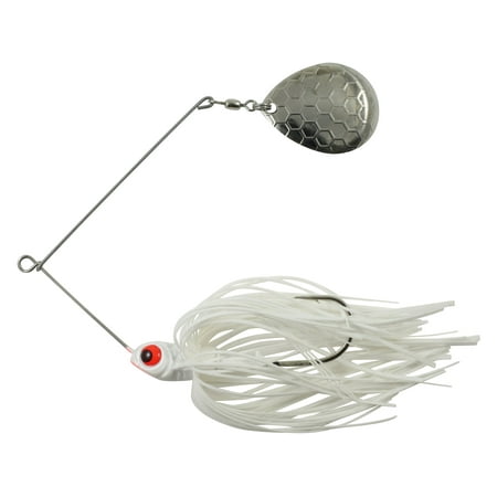 Northland Reed-Runner Classic Single Colorado Spinnerbait 1/4oz White Shad Nickel