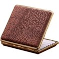 thumbnail image 1 of Leather Cigarette Case Ultra Thin Portable Men's Advanced Anti Pressure Cigarettes Box Can Hold 20, 1 of 5