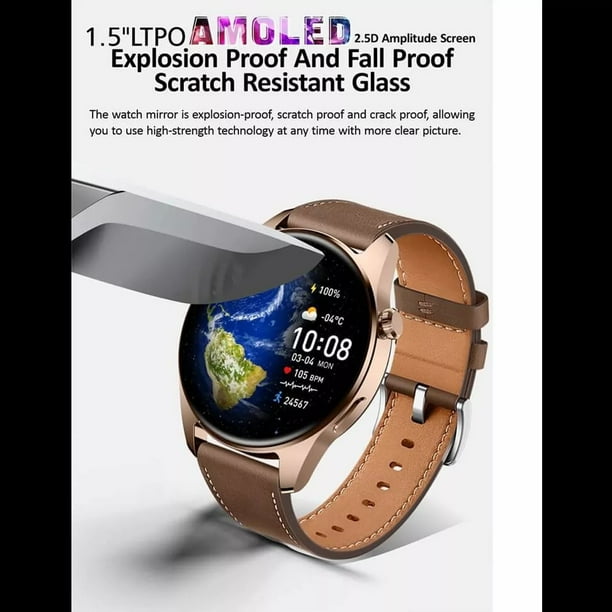 Reloj Smartwatch Fralugio Hk4 Hero Sport Dorado Walmart en línea