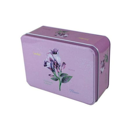 Kole Imports KA555-8 Tin Square Canisters Multi Color - Set of 8