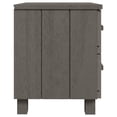 thumbnail image 2 of vidaXL Table de Chevet HAMAR Gris Clair 40x35x44.5 cm Pin Massif, 2 of 5