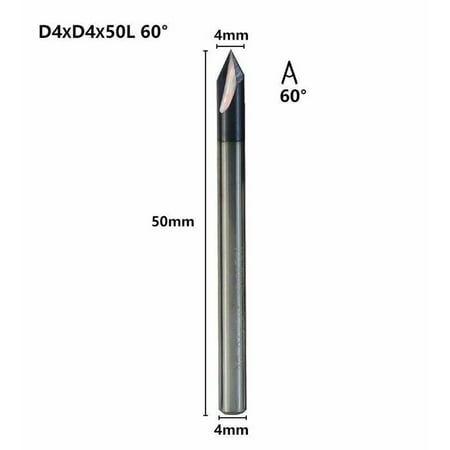 

Suyin Carbide Chamfering Milling Cutter 60 Degrees 3 Flutes Deburring End Milling