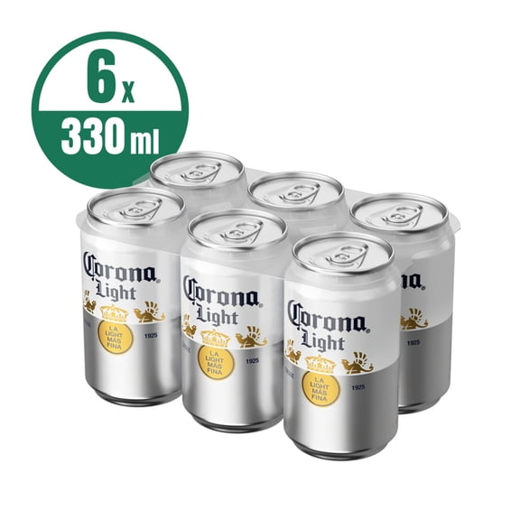 Cerveza Corona 6 latas con 330 ml c/u