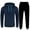 Navy, variant on lmcalzta Mens Tracksuits Sweatsuits 2 Piece Sets Athletic Joggings and Hoodies Gym Activewear Sweat Track Suit Sets(M-4XL)