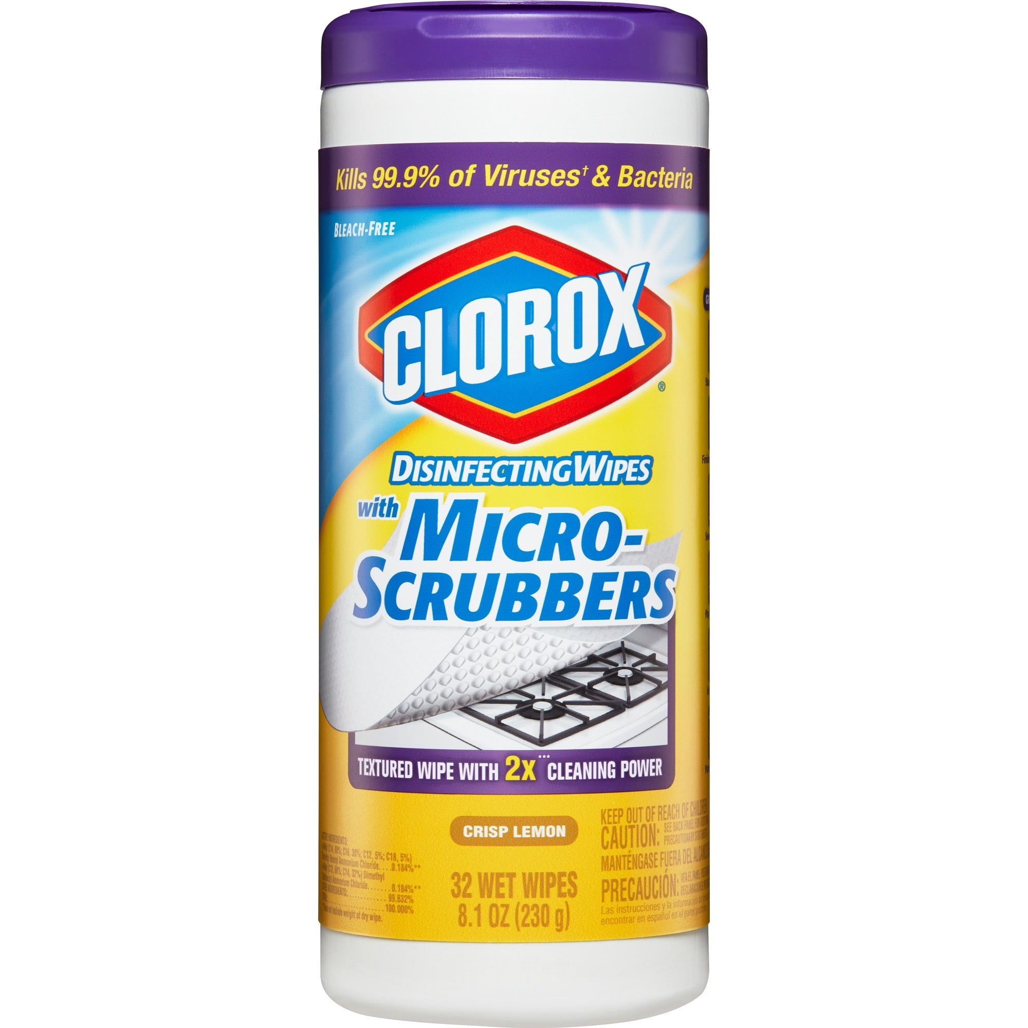 Clorox, CLO31450, Disinfecting Wipes with MicroScrubbers, 1 Each