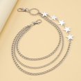 thumbnail image 4 of Fashion Wallet Chain with Star Pendant Female Waist Chain Eye-Catching Pants Chain Pendant Chain 2000s Pants Charm, 4 of 4