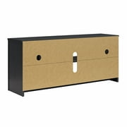 Mainstays Parsons TV Stand for TVs up to 50, Black Oak Finish