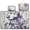 thumbnail image 3 of SEANATIVE Golf Cart Seat Covers with 4 Front Pockets, Fits for EZGO, Yamaha, Club Car, 2 Person Seats Golf Cart Accessories, Washable, 51.2 x 30.3 Inches, Butterfly Flower Violet Cream White, 3 of 7