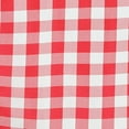 thumbnail image 5 of BalsaCircle 108" Gingham Checkered Polyester Tablecloth Red and White, 5 of 5