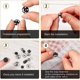 thumbnail image 4 of 24 Ensembles De Boutons-pression Cousus (12 Mm), Boutons-pression Cousus, Boutons-pression En Mtal Argent Noir, Cintres, Sacs Main, Processus De, 4 of 5