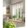 thumbnail image 3 of Valances for Windows Valance Rod Pocket Light Filtering Short Window Treatments Curtains for Kitchen Bathroom Living Room Bedroom, 1 Panel, 42 x 18 Inch, 3 of 7