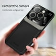 thumbnail image 2 of Compatible with iPhone 16 Pro Phone Case,With Large Window Lens Protection,Classic Design,PU Leather Ultra Slim Shockproof Anti-Scratch Protective Phone Case Cover For iPhone 16 Pro,Black, 2 of 7
