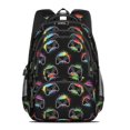 thumbnail image 2 of Game Controller Black Pattern Backpack for School, Cute School Bag with Adjustable Shoulder Straps and Padded Back, 16.9"x12.6"x5.9", 2 of 5
