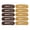 Coffee Brown & Khaki, variant on 10-Piece Large Snap Hair Clips for Women, 2.8 in Soft-Touch Metal Barrettes, Black & Dark Brown