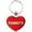 Multiple Colors, variant on Parrots - I Love Animals Metal Heart Keychain Key Chain Ring, Multiple Colors Available