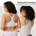 thumbnail image 6 of DELIMIRA Women's Racerback Front Closure Bras Lace Plus Size Full Coverage Underwire Unlined Bra, 6 of 6