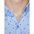 thumbnail image 4 of Men’s Airplane Print Short Sleeve Button Up Shirt – Aviation Novelty Travel Top, 4 of 7